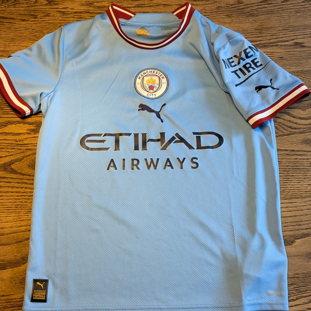 Puma Kids Sky Blue Soccer Jersey